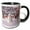 Black/White, variant on 3drose, Snowman in Winter Wonderland, 15oz Mug