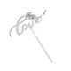 thumbnail image 1 of Accesorios para Pastel Baoblaze Glitter Love Toppers para boda plata, 1 of 8
