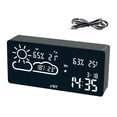 thumbnail image 4 of Reloj Despertador Digital Led, Reloj De Temperatura Y Humedad, Aplicación Wifi, Red Inalámbrica Inteligente, Reloj Electrónico, Reloj De Mesa Speravity HA017893-00, 4 of 7