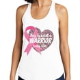 thumbnail image 2 of What a Warrior Looks Like Tank Top Fitted Racerback Women's Medium Heather Grey, 2 of 5