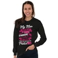 thumbnail image 3 of Brave Boyfriend Risk Life Couple Love Women Plus Size Long Sleeve Graphic Tee Brisco Brands 2X, 3 of 5