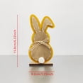 thumbnail image 3 of YWIYIUD 1PC Easter Rabbit Table Decorations Wooden Rabbit Spring Tiered Tray Decorations Farmhouse Rustic Table Centerpiece for Easter Home Spring Garden Party Tabletop Decor 6inch, 3 of 9