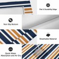 thumbnail image 6 of Orange Navy Blue Striped Outdoor Rug for Patio/Deck/Porch, Non-Slip Large Area Rug 5 x 8 Ft, Gradient Horizontal Lines Indoor Outdoor Rugs Washable Area Rugs, Reversible Camping Rug Carpet Runner, 6 of 8
