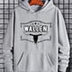 thumbnail image 1 of Wallen & Bull Skull Print Hoodie, Hoodies Para Hombres, Sudadera Con Capucha De Diseño Gráfico Casual Para Hombres Con Bolsillo Canguro Para Primavera Otoño, Como Regalos, 1 of 4