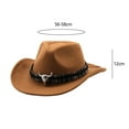thumbnail image 3 of Sombrero de vaquero Salvador Occidental Camello, 3 of 9