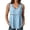 Blue, variant on Women T-Shirts Pure Casual Loose Fit Lace Trim Sleeveless Tops Breathable Summer Blouse Soft Comfortable Basic Tee Soft Solid Color Streetwear