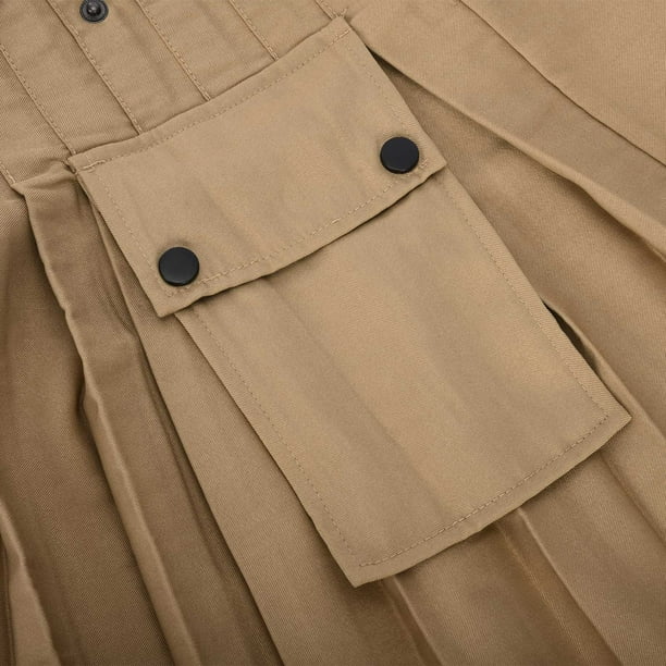 Vivianyo HD Clearance Pants for Men Men Casual Solid Snap Fastener