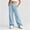 Blue # Girls Sweatpants, variant on Falkdiz Girls Warm Fleece Sweatpants Wide Leg Winter Pockets Sport Pantalones Open Bottom Relaxed fit Elastic Waist Pants for Girls , Army Green , Size: 5-6 Years