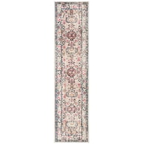 SAFAVIEH Madison Trenton Vintage Traditional Runner Rug, Grey/Blue, 2'2" x 6'