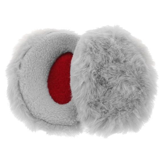 FRCOLOR 1 Pair Bandless Earmuff Winter Fleece Ear Cap Plush Earmuff Soft Ear Protective Covers For Men Women Cold Weather Ear Covers Grey