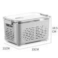 thumbnail image 2 of Fruit Containers For Fridge, Food Storage Containers With Removable Colander And Lid, Stackable Refrigerator Produce Storage Bins For Fruits Vegetables Berry Meat Fresh, 2 of 8