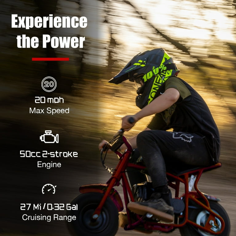 FRP DB003 Mini Bike for Kids 50CC Gas Mini Bike Gas Kids Dirt