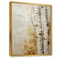 thumbnail image 2 of Designart "Simplistic Birch Essence II" Tree Birch Floater Framed Canvas Art Print, 2 of 5