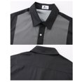 thumbnail image 4 of Men's Bowling Shirt Short Sleeve Button Down Summer Beach Casual Shirts Gray XXL, 4 of 6