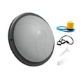 thumbnail image 3 of Pelota de equilibrio, entrenamiento central de media pelota de ejercicio con bandas de resistencia y entrenador de equilibrio de bomba para entrenamie Gris, 3 of 8