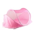 thumbnail image 4 of Mosquitera plegable portátil antiinsectos para cuna con almohada para bebé, color rosa, 4 of 12