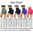 thumbnail image 7 of Women Casual High Waist Yoga Pants Butt Lift Ruching Short Shorts Sport Leggings, 7 of 7