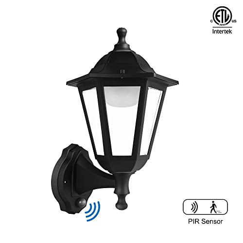 Led Outdoor Wall Lantern, Outdoor Motion Light Fixtures