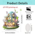 thumbnail image 2 of Lilixerw Easter Egg-Shaped House 2D Tabletop Decor,Easter Acrylic Home Wall&Table Decoration for Living Room,Bedroom,Festive Party Gift,Easy to Display,Durable,9.84x8.82 inch, 2 of 8