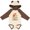 Natural & Brown w Ears, variant on Inktastic October Favorite Color is Fall Girls Long Sleeve Baby Bodysuit