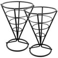 thumbnail image 1 of 2pcs French Fries Stands Cone Basket Fry Holders Snack Fried Chicken Display Racks, 1 of 1