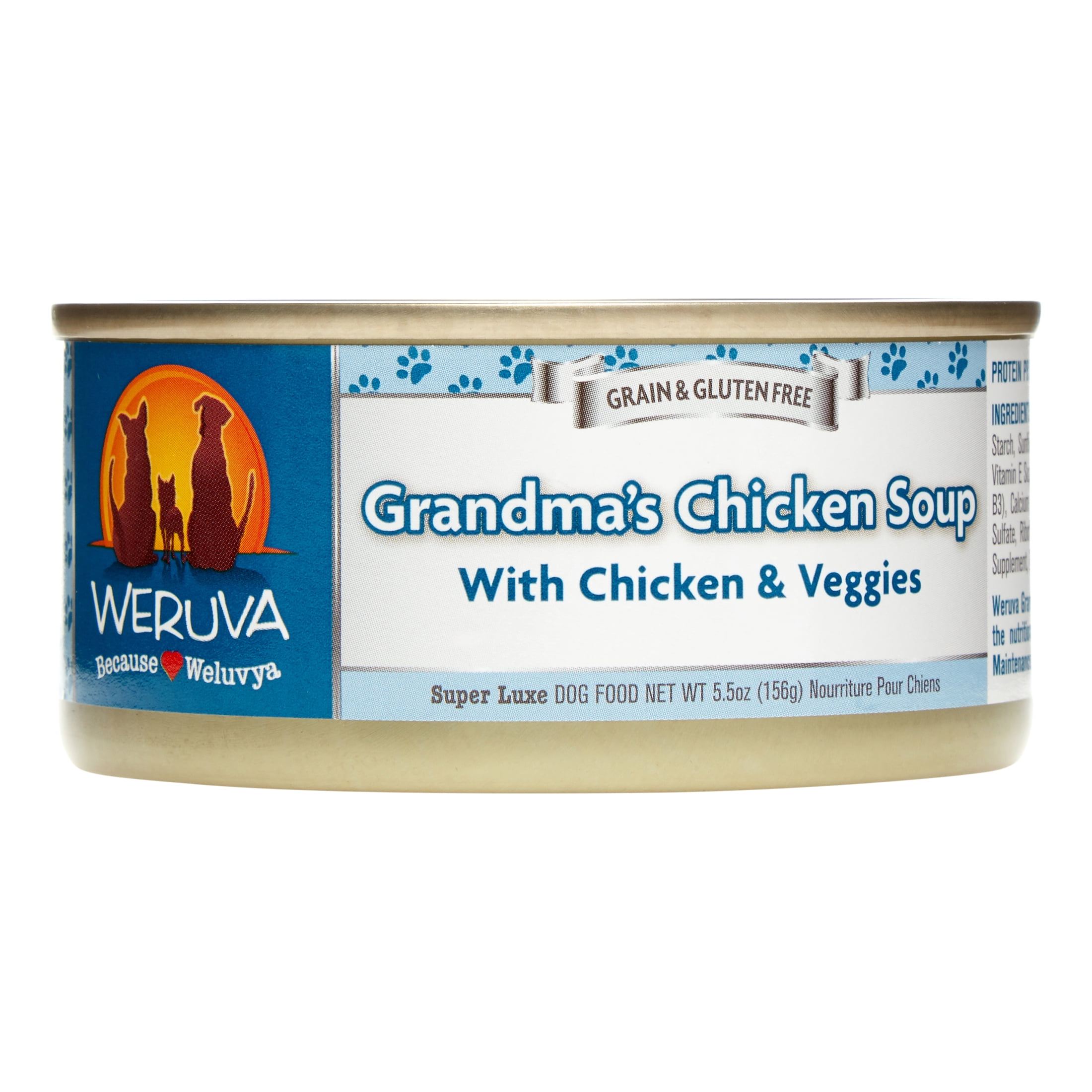 Weruva Human Style Grandma's Chicken Soup Chicken & Veggies Adult Wet