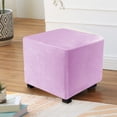 thumbnail image 3 of vnanda Footstool Seat Slipcover Stool Cover Stretchable Slipcover for Home Furniture Decoration, 3 of 8