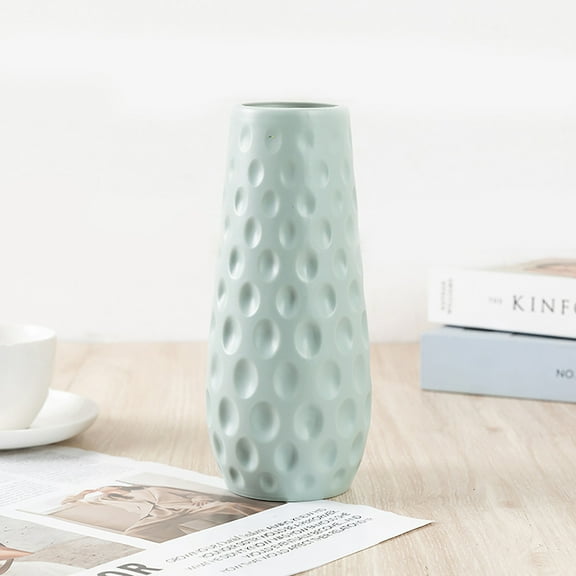 COM1950s European Style Decorative Vase,Tall Plastic Flower Vase for Home Decor,Modern Centerpiece for Tabletops and Gifts