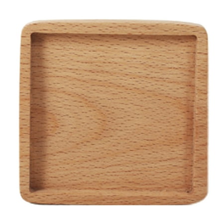 

Farfi Cup Coaster Non-slip Versatile Wooden Beverage Drinking Coffee Coaster Kitchen Supply (Type D)