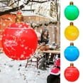 thumbnail image 5 of ‌Giant Inflatable Christmas Ball - 25.6" Light-Up PVC Decorative Ball for Yard,Pool & Indoor/Outdoor Use - Waterproof,Durable & Easy to Inflate - Includes 1 Hook for Hanging on Trees or Patio‌, 5 of 8