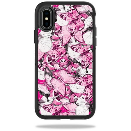 Skin for OtterBox Symmetry iPhone X - Butterflies| MightySkins Protective, Durable, and Unique Vinyl Decal wrap cover | Easy To Apply, Remove, and Change Styles | Made in the