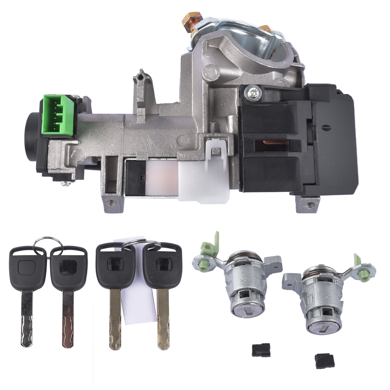 Mustrod For Honda CRV 2002-2006 Ignition Switch Left Right Door Lock Cylinder w/4 Keys 72185-S9A-013