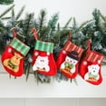 thumbnail image 4 of 12 Pack Christmas Stockings,6.3" Christmas Holiday Stockings with Snowman Santa Reindeer Bear Christmas Stockings Set Gift, 4 of 7