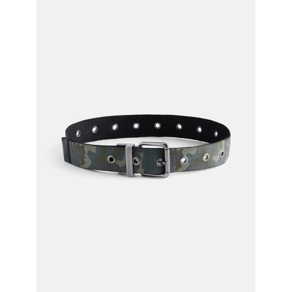 Wonder Nation Boys Reversible Canvas Belt, Sizes S-L