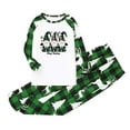 thumbnail image 5 of 2024 Family Christmas Pajamas Matching Sets and Dog Green Plaid Shirt Pants Printed Cozy Holiday Xmas Sleepwear Pjs Set Baby 3 Months, 5 of 6