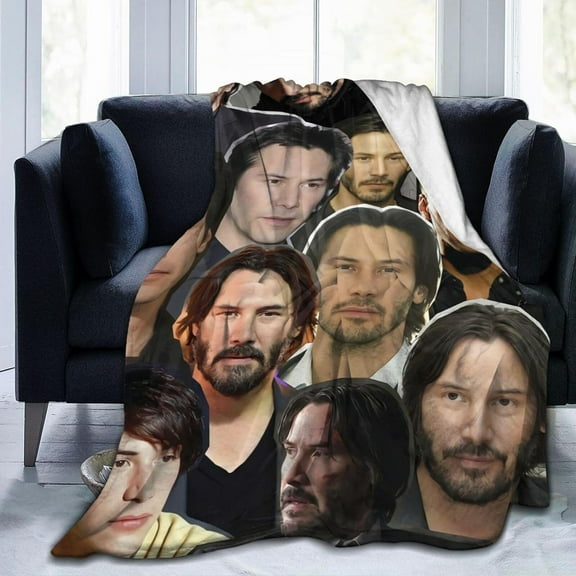 Blanket Keanu Reeves Ultra-Soft Micro Fleece Wollen Blankets Throw Blankets Carpet Gift for Home Decoration,Decor Sofa,Office,Dormitory Bed car Camp Couch All Seasons