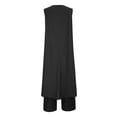 thumbnail image 5 of Holiday Deals! Borniu Women Sets 2 Piece Outfits, Summer Fall Fashion Women Summer Square-Neck Solid Casual SLeeveless Top+ Pant Set Clearance, 5 of 6