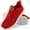 Red, variant on Ecetana Sneakers for Women Walking Shoes Comfortable Breathable Mesh Tennis Shoes