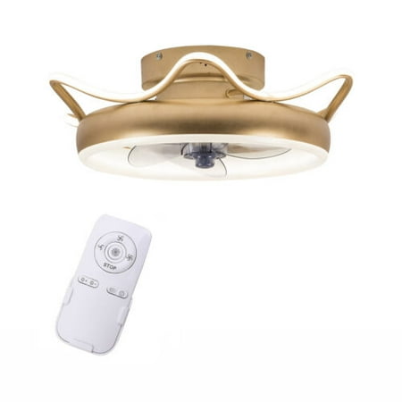 

22 Ceiling Fan LED Light 3 Color Change Round Chandelier Lamp Remote Control