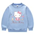 thumbnail image 3 of Conjunto de Sudadera con capucha de cuello redondo de Hello Kitty, nueva ropa para niños, pantalones de manga larga con bonitos dibujos, traje de algodón para bebé de dos piezas, 3 of 5