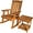 Rocking Chair with Side Table-Brown, variant on Fortune Candy Wooden Patio Rocking Chair, Heavy Duty 600 lbs, for Outdoor and Indoor, Brown