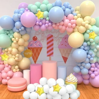 SPECOOL Pastel Balloon Arch Kit, Balloon Garland Rainbow Party Decorations,  Macaron Birthday Decorations for Girls Baby Shower, Stars Rainbow Birthday