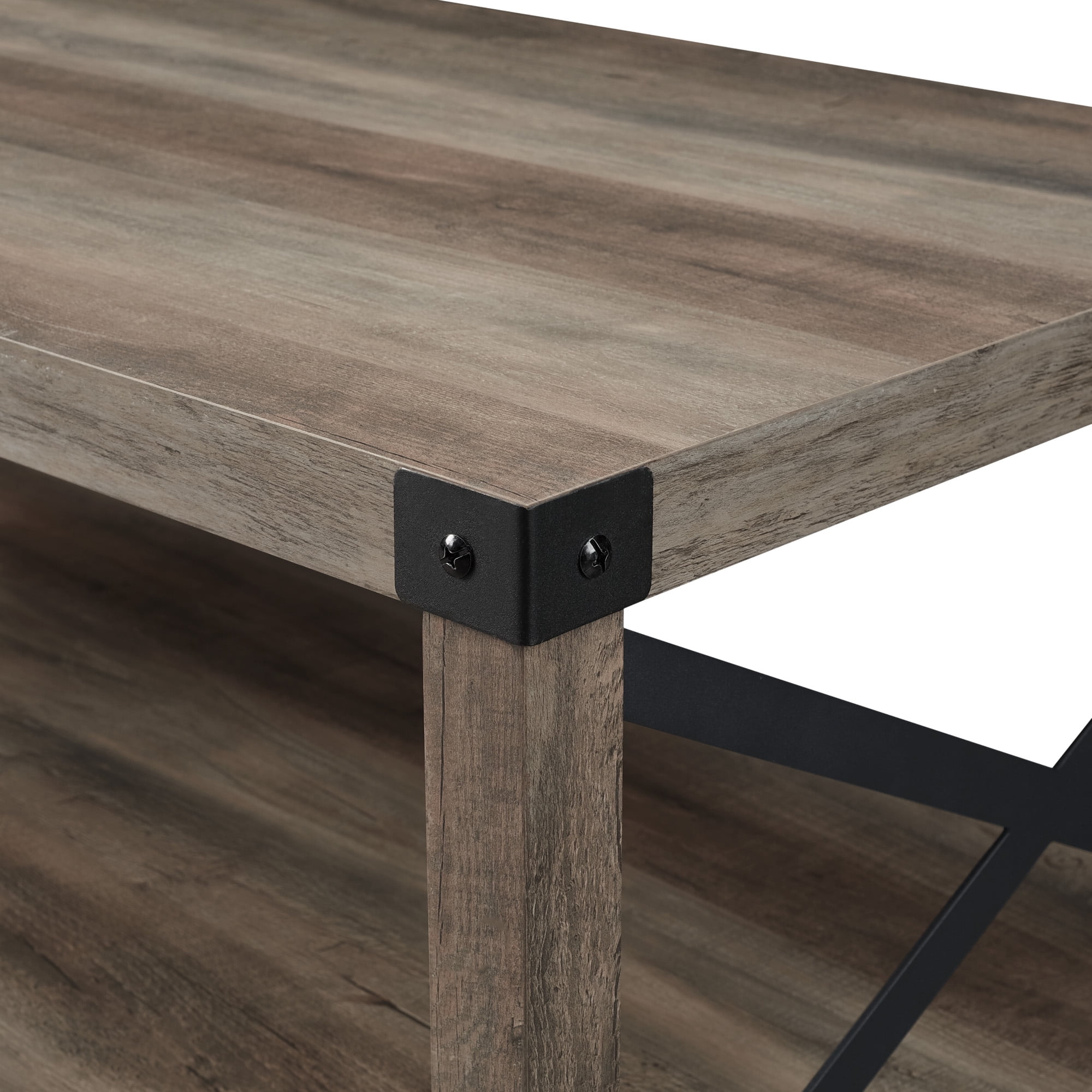 Magnolia Metal X Grey Wash Coffee Table by Desert Fields