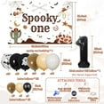 thumbnail image 6 of Halloween Western Cowboy 1st Birthday Party Decorations Spooky One Backdrop Brown Balloon Garland Arch Kit Number 1 Foil Balloons for Cowboy 1st Birthday Party Decor Supplies, 6 of 7