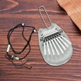 thumbnail image 5 of Qocolhg Christmas Decorations Clearance, Kalimba Thumb Piano 8 Key Practice Kalimba Acrylic Mini Thumb Piano Portable Finger Piano For Beginners Musical Instrument, Christmas Gifts for Kids Women Men, 5 of 5