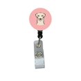 thumbnail image 1 of Carolines Treasures BB1222BR Damier Rose Jaune Labrador Rétractable Badge Bobine, 1 of 2