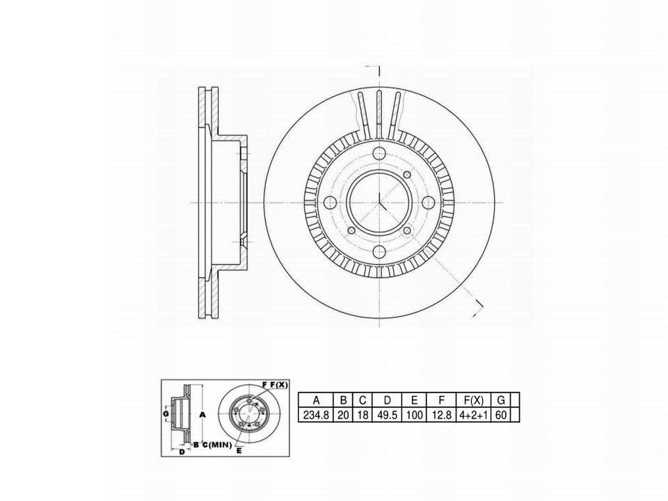 Winstop Brake Rotor, Front WS232919, Suzuki Esteem 2001-1995