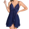 thumbnail image 1 of DPTALR Robe Caraco en Satin Uni avec Dentelle pour Femmes Grande Taille Aguichant Tentation sous-Vêtements, 1 of 3