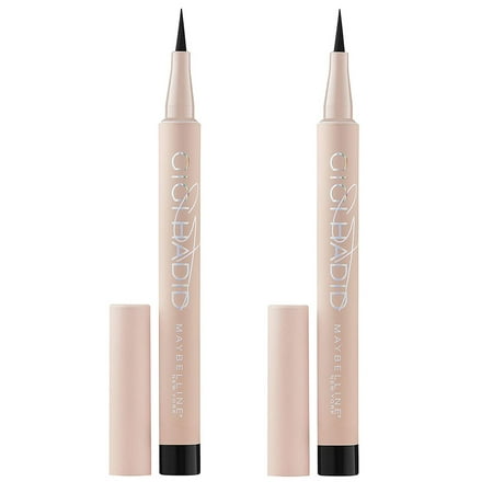 Maybelline Gigi Hadid Liquid Eyeliner Gg05 Black Pack Of 2 Cat Line Makeup Tutorial