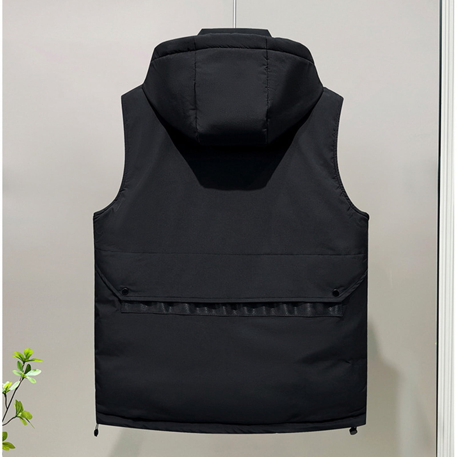 ZACPNCV Mens Lightweight Softshell Vest Windproof Sleeveless Jacket Zip Up Fleece Lined Vest Outerwear for Golf Running